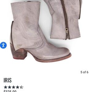 Bed Stu Women's Taupe Leather Heeled Boots